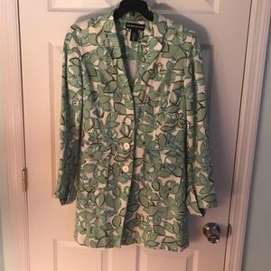 Medium Length Long Sleeve Coat Fully Lined